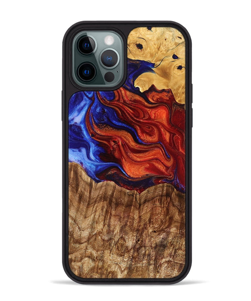 iPhone 12 Pro Max Wood Phone Case - Erwin (Fire & Ice, 776257)