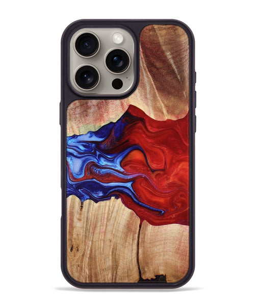 iPhone 16 Pro Max Wood Phone Case - Kaden (Fire & Ice, 776284)