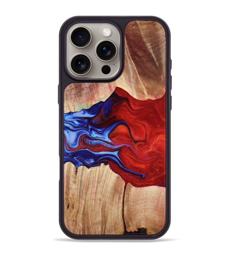 iPhone 16 Pro Max Wood Phone Case - Kaden (Fire & Ice, 776284)