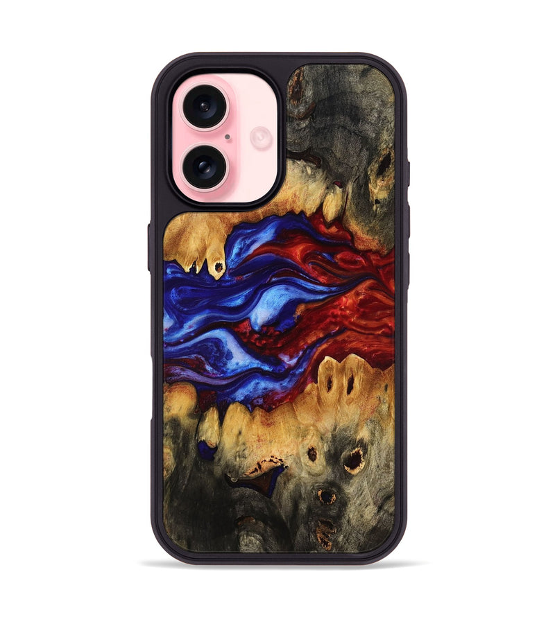 iPhone 16 Wood Phone Case - Eliezer (Fire & Ice, 776287)