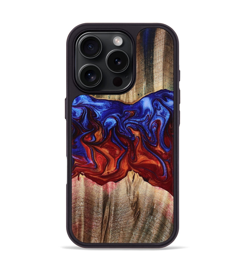 iPhone 16 Pro Wood Phone Case - Brennan (Fire & Ice, 776290)