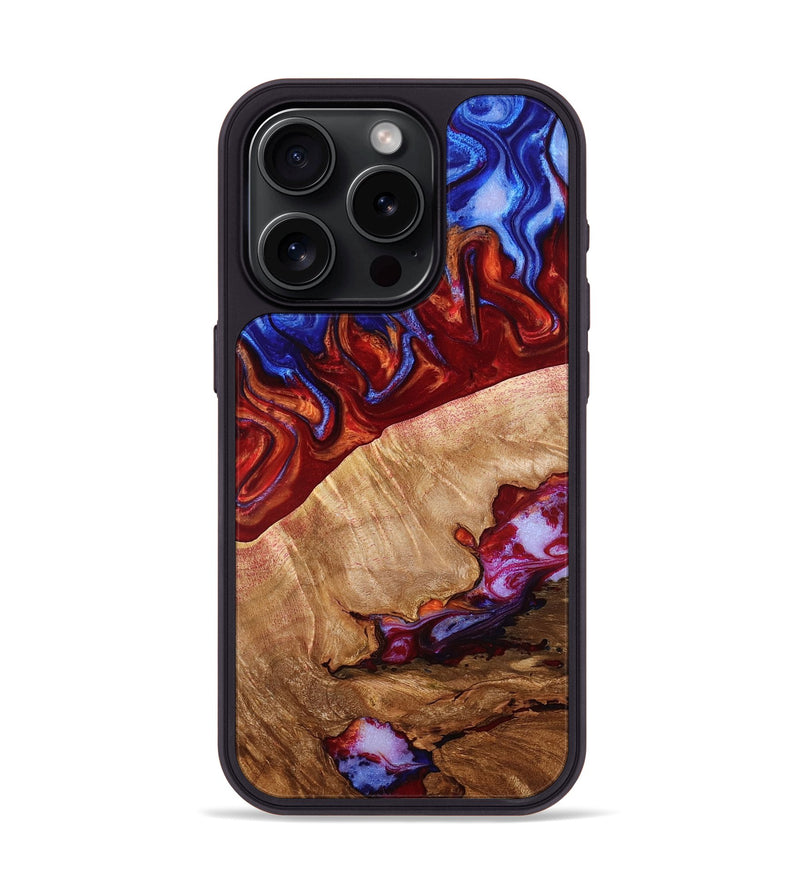 iPhone 15 Pro Wood Phone Case - Treva (Fire & Ice, 776291)