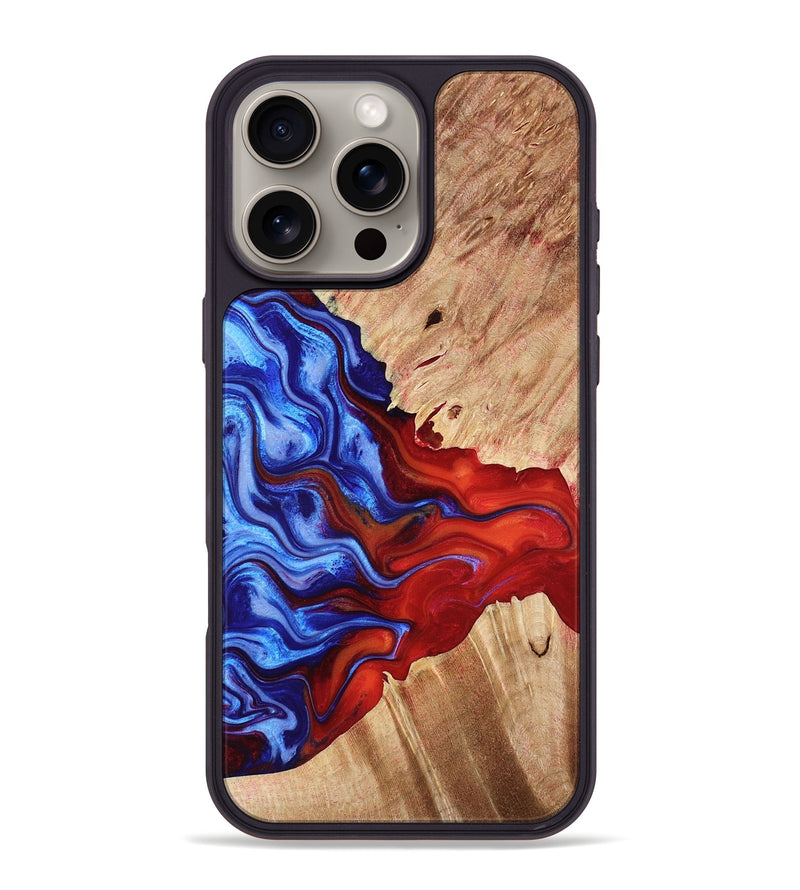 iPhone 16 Pro Max Wood Phone Case - Kareem (Fire & Ice, 776309)