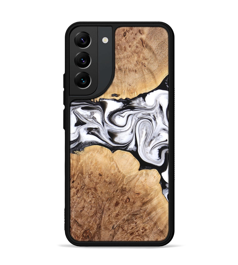 Galaxy S22 Plus Wood Phone Case - Rishi (Black & White, 776332)