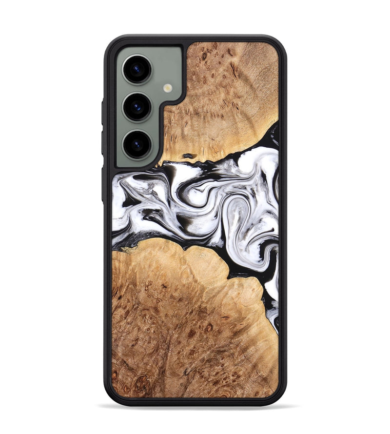 Galaxy S24 Plus Wood Phone Case - Rishi (Black & White, 776332)