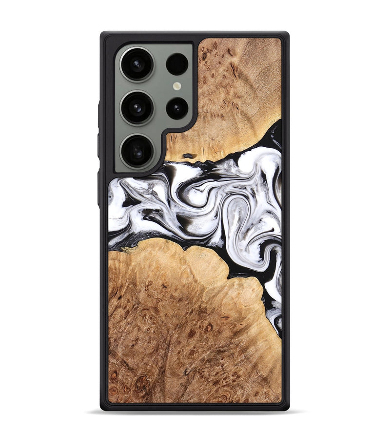 Galaxy S24 Ultra Wood Phone Case - Rishi (Black & White, 776332)