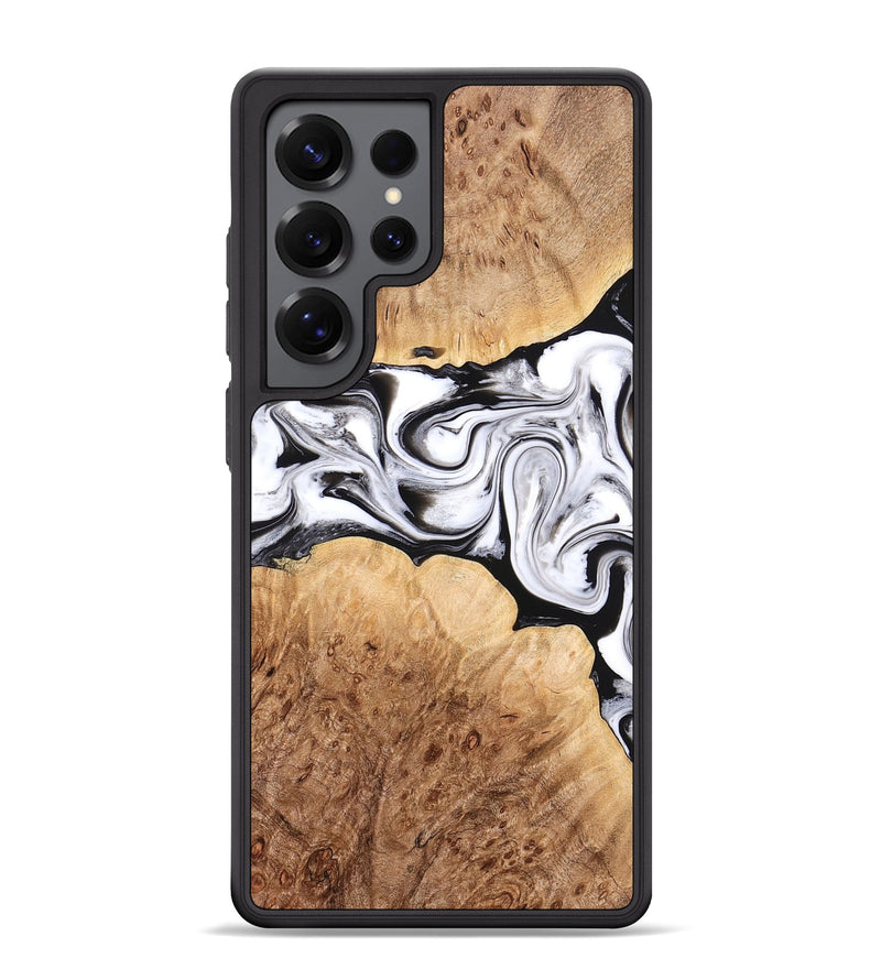 Galaxy S25 Ultra Wood Phone Case - Rishi (Black & White, 776332)