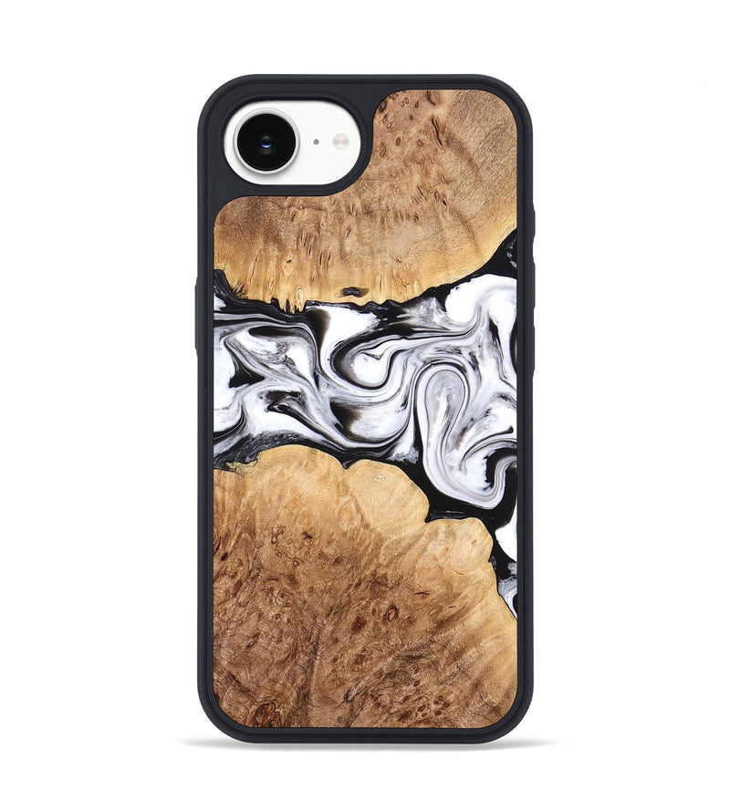 iPhone 16e Wood Phone Case - Rishi (Black & White, 776332)