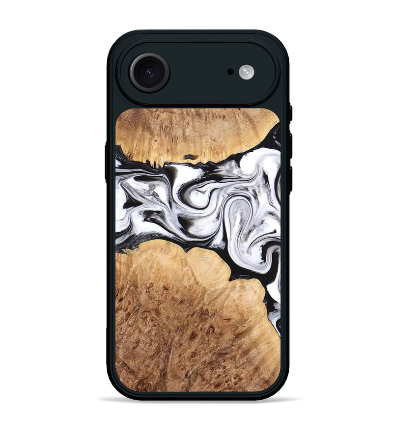 iPhone 17 Air Wood Phone Case - Rishi (Black & White, 776332)