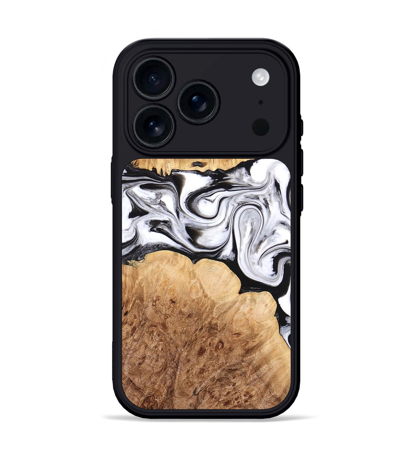 iPhone 17 Pro Wood Phone Case - Rishi (Black & White, 776332)