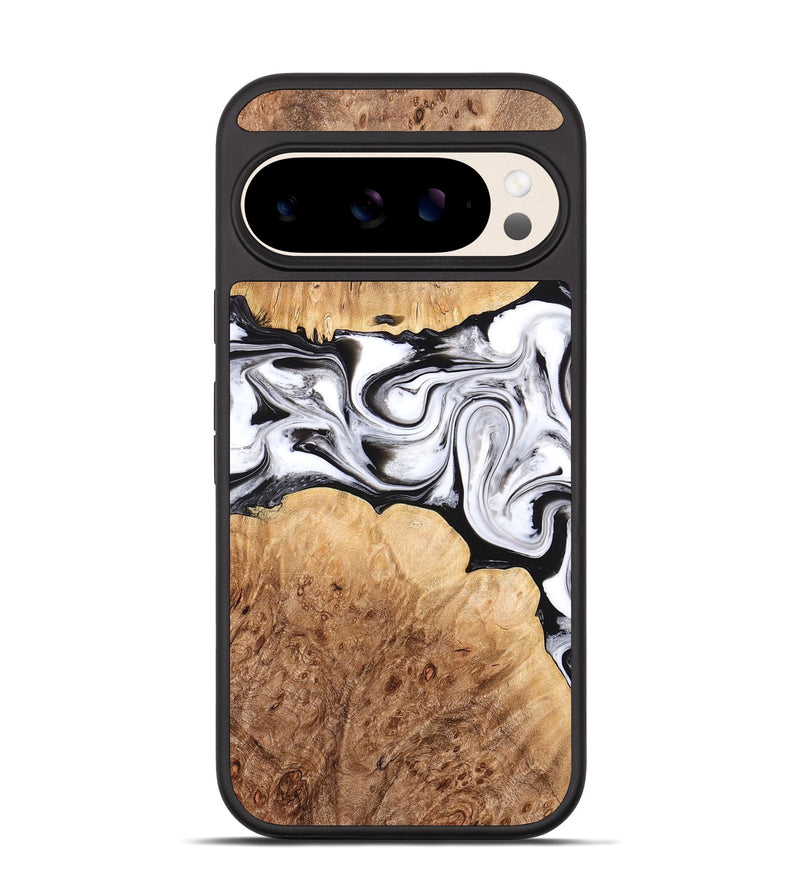 Pixel 10 Wood Phone Case - Rishi (Black & White, 776332)