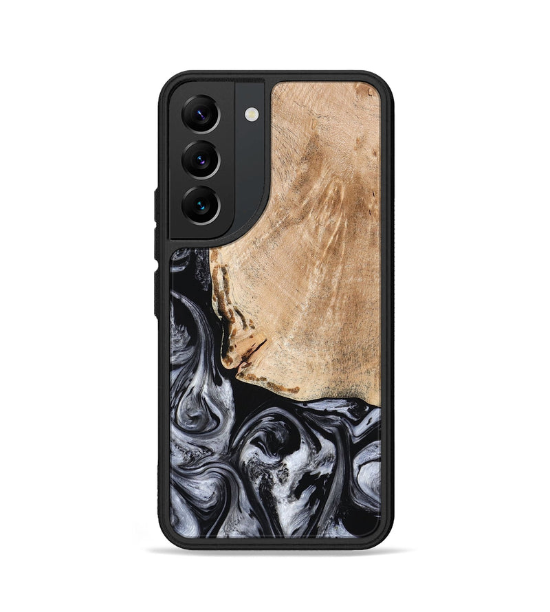 Galaxy S22 Wood Phone Case - Lola (Black & White, 776333)