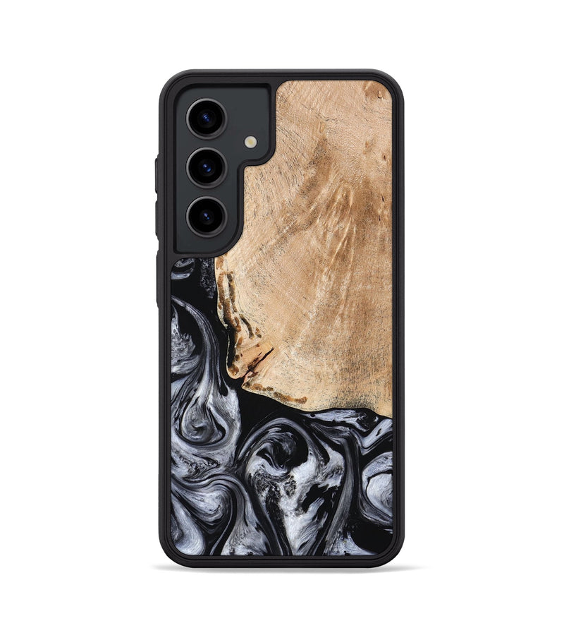 Galaxy S24 Wood Phone Case - Lola (Black & White, 776333)