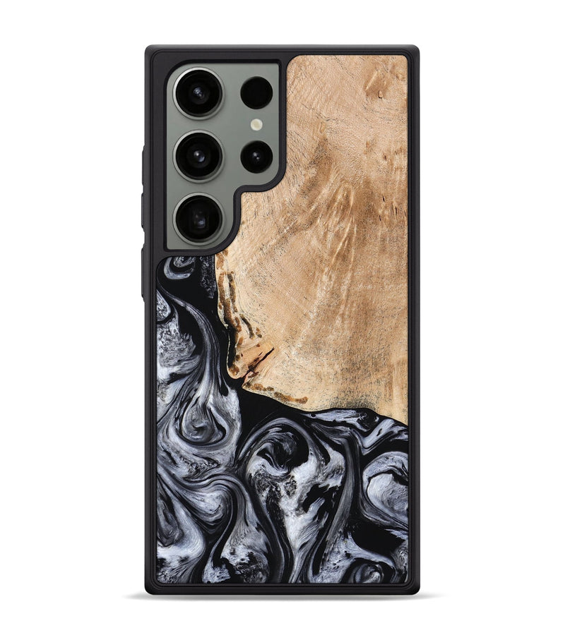 Galaxy S24 Ultra Wood Phone Case - Lola (Black & White, 776333)