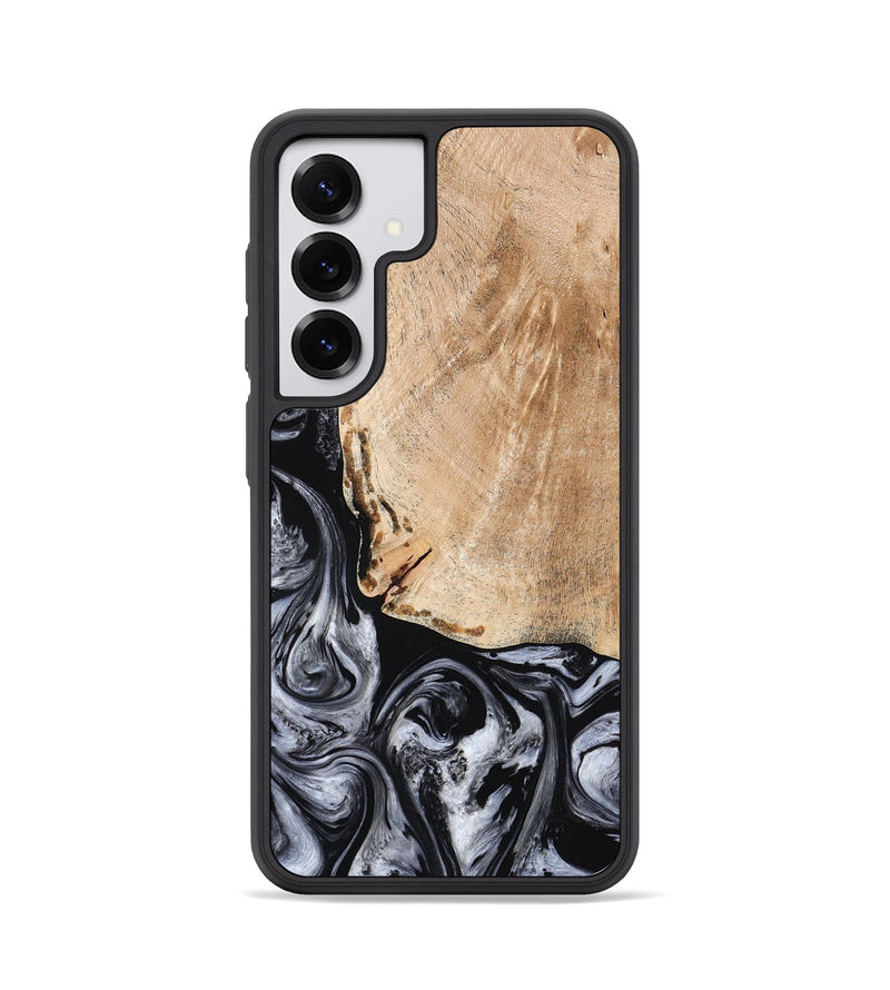 Galaxy S25 Wood Phone Case - Lola (Black & White, 776333)