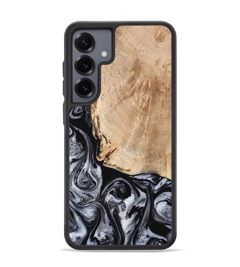 Galaxy S25 Plus Wood Phone Case - Lola (Black & White, 776333)