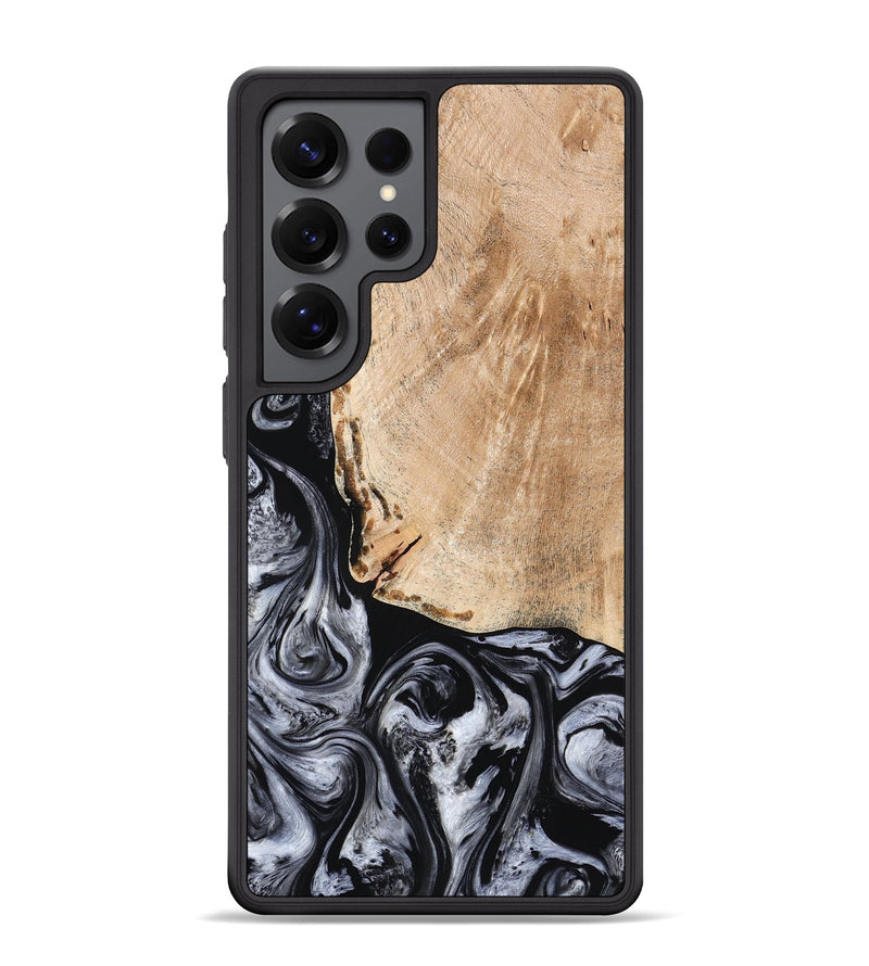 Galaxy S25 Ultra Wood Phone Case - Lola (Black & White, 776333)