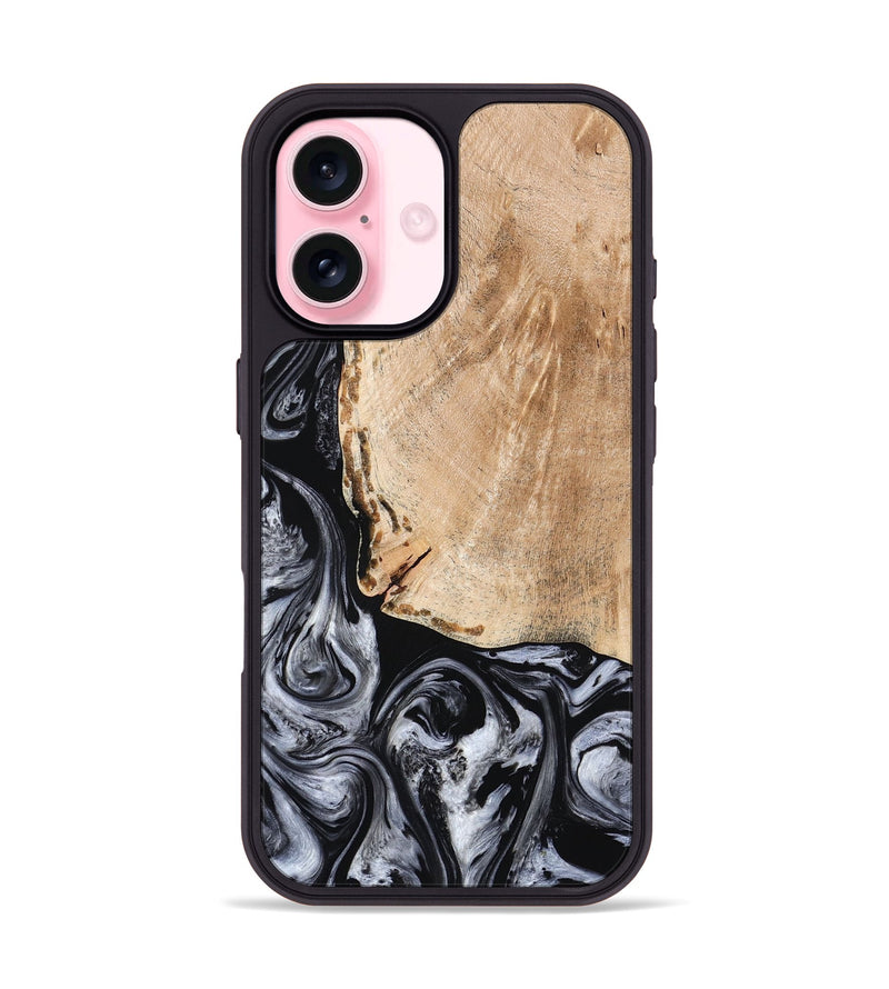 iPhone 17 Wood Phone Case - Lola (Black & White, 776333)