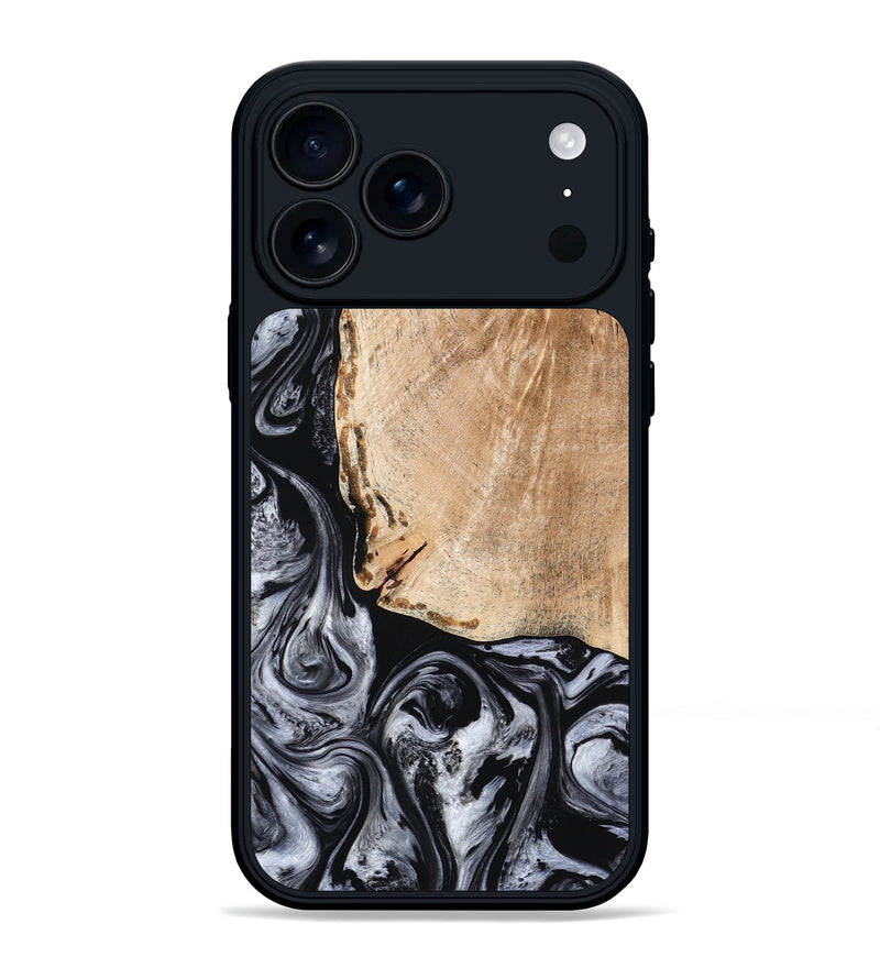 iPhone 17 Pro Max Wood Phone Case - Lola (Black & White, 776333)
