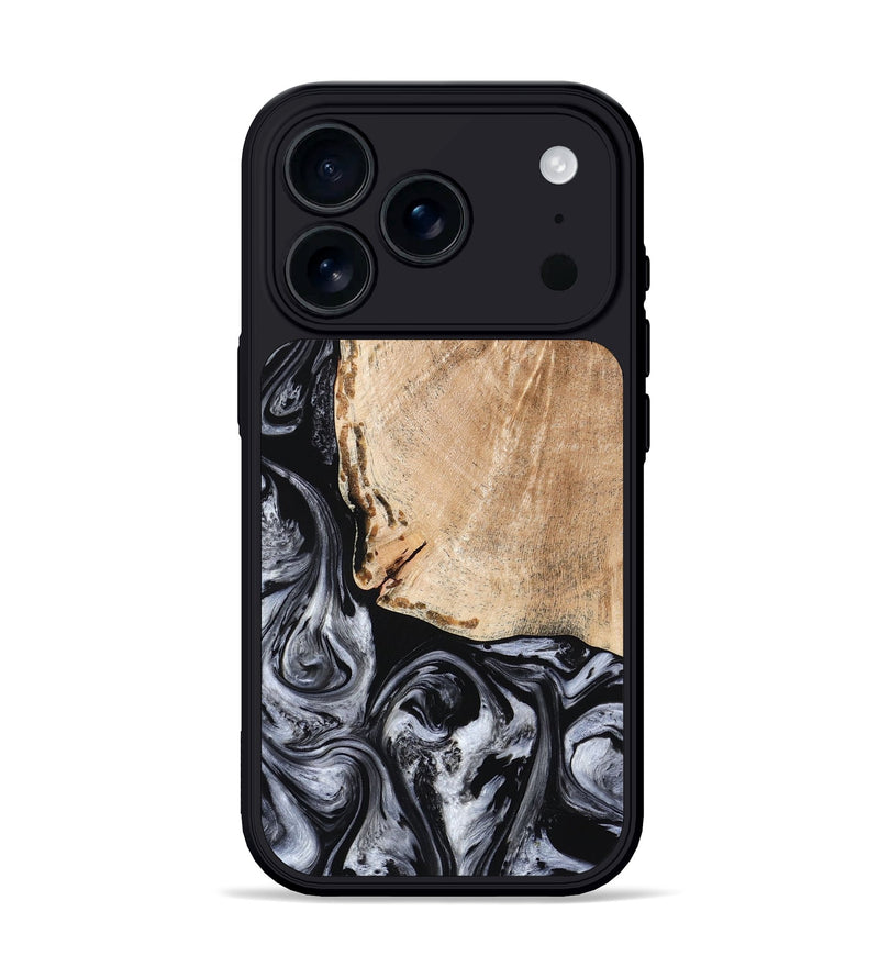 iPhone 17 Pro Wood Phone Case - Lola (Black & White, 776333)