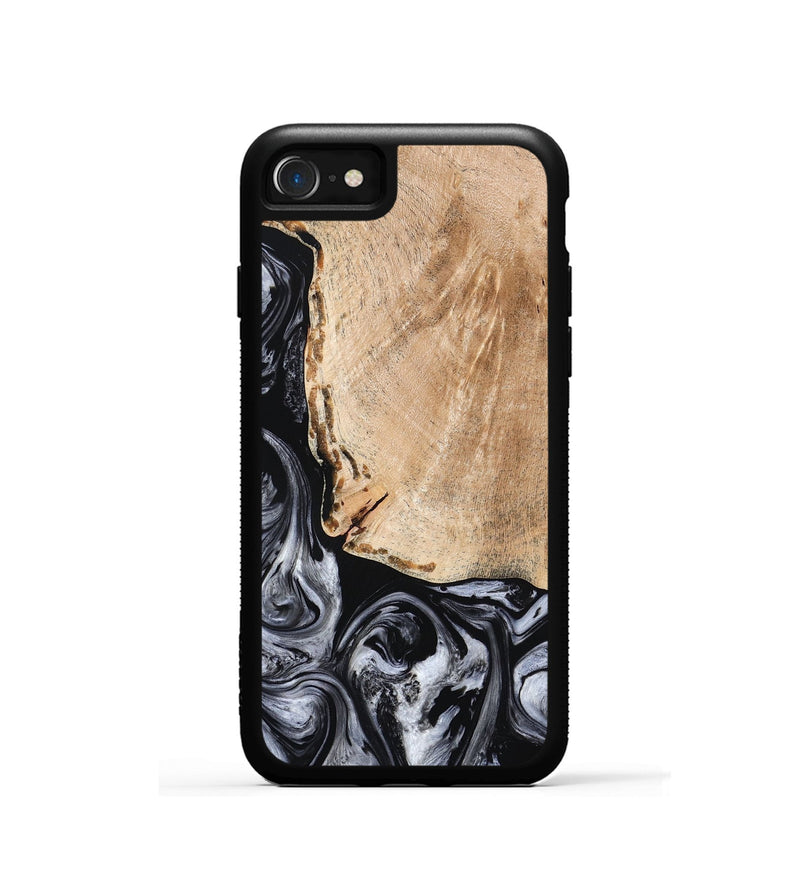 iPhone SE Wood Phone Case - Lola (Black & White, 776333)