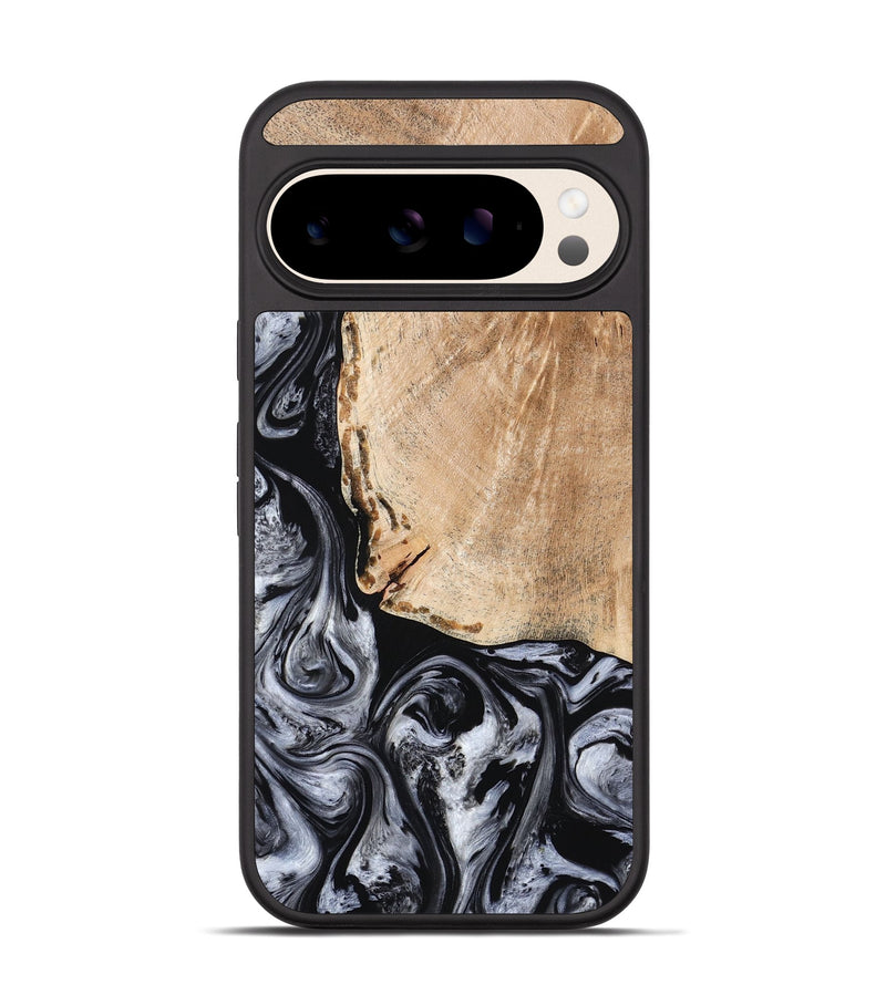 Pixel 10 Wood Phone Case - Lola (Black & White, 776333)