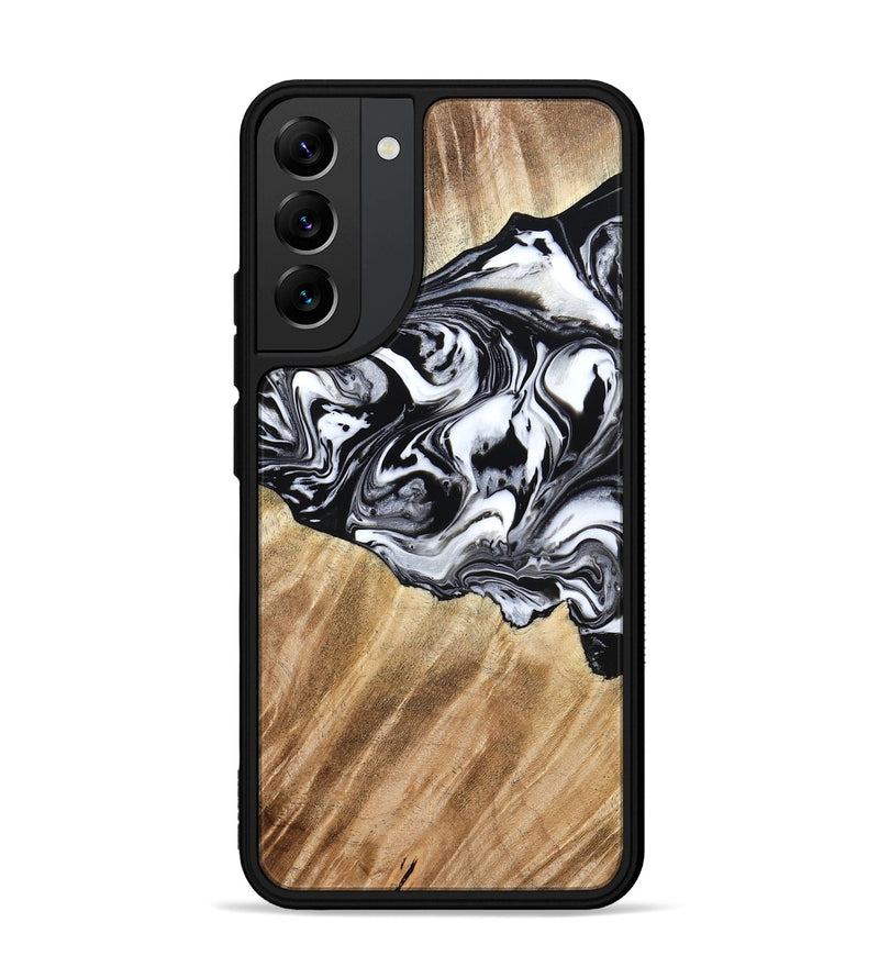 Galaxy S22 Plus Wood Phone Case - Rashida (Black & White, 776335)