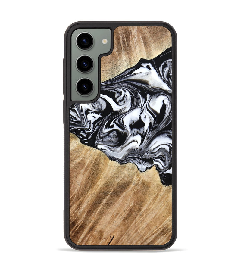 Galaxy S23 Plus Wood Phone Case - Rashida (Black & White, 776335)