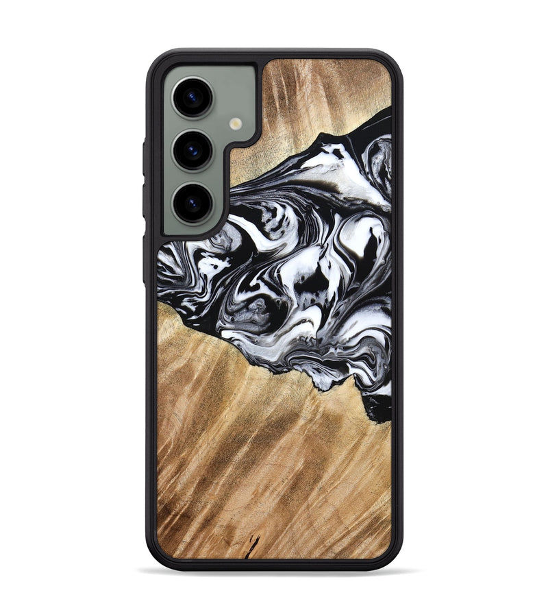 Galaxy S24 Plus Wood Phone Case - Rashida (Black & White, 776335)