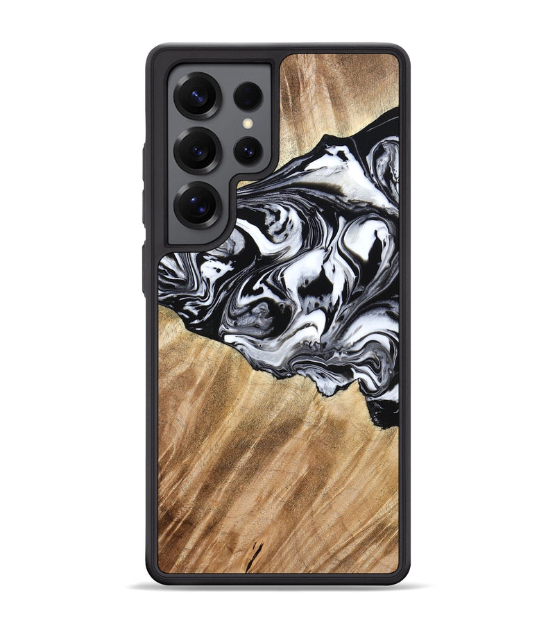 Galaxy S25 Ultra Wood Phone Case - Rashida (Black & White, 776335)