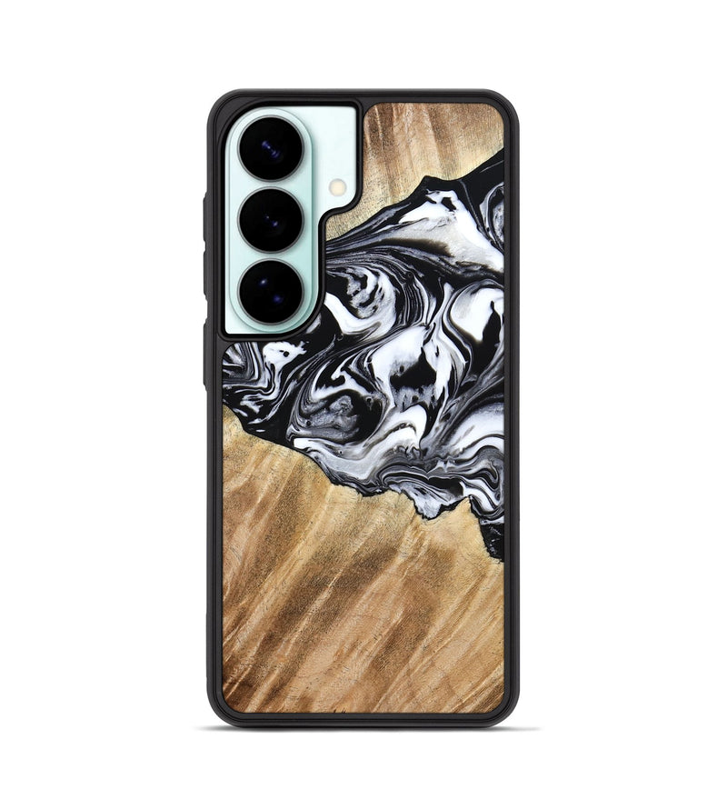 Galaxy S26 Wood Phone Case - Rashida (Black & White, 776335)