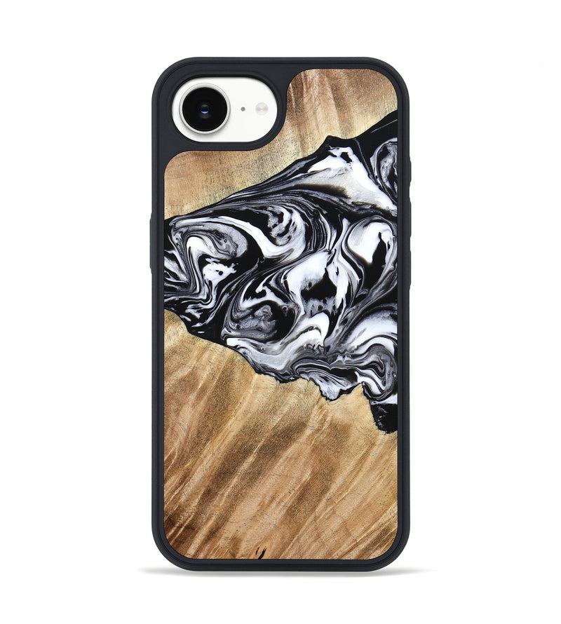 iPhone 16e Wood Phone Case - Rashida (Black & White, 776335)