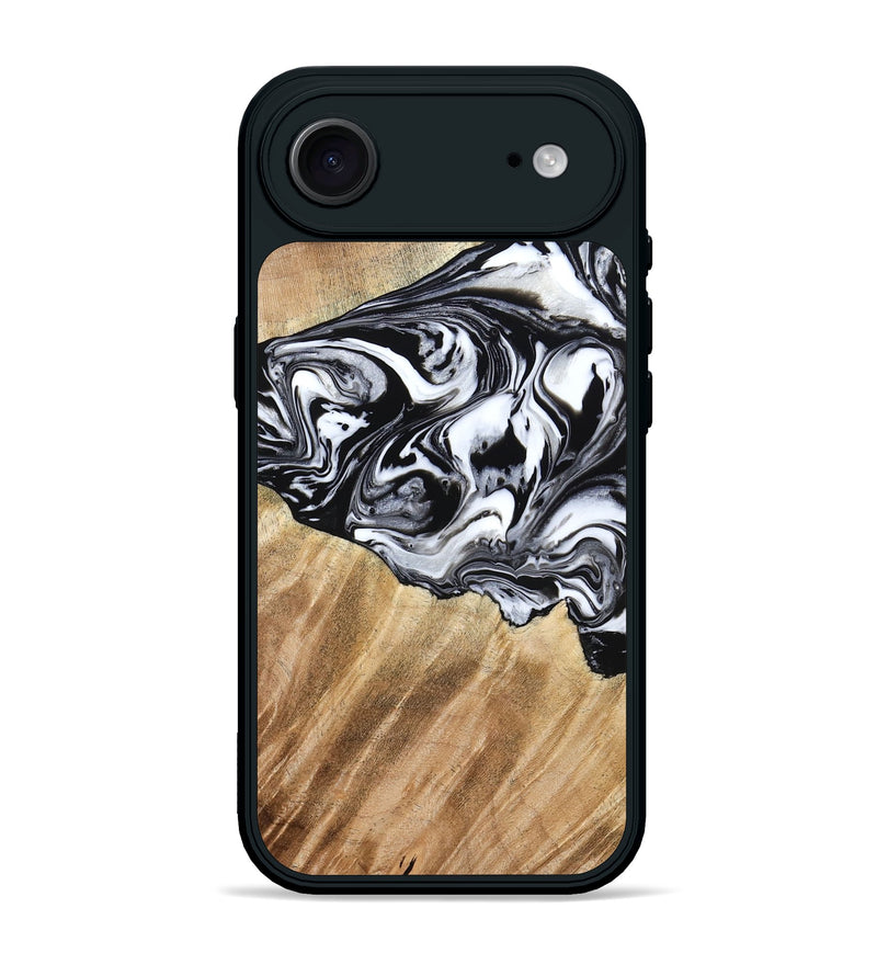 iPhone 17 Air Wood Phone Case - Rashida (Black & White, 776335)