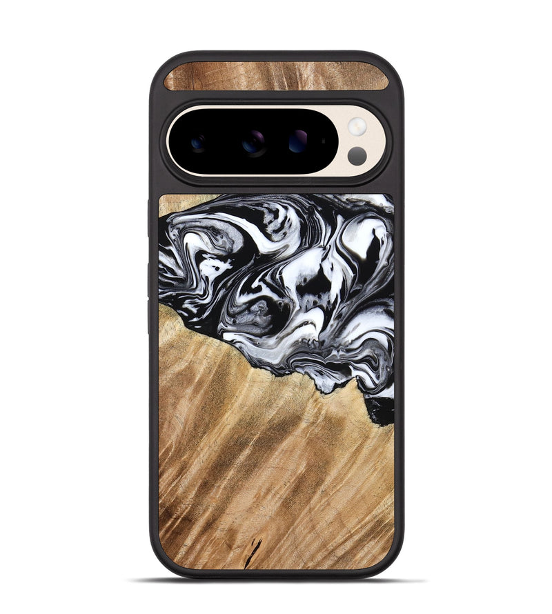 Pixel 10 Wood Phone Case - Rashida (Black & White, 776335)