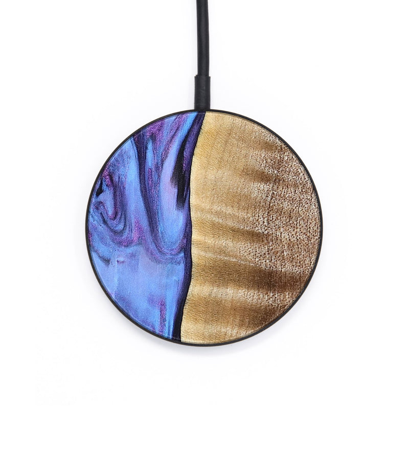 Circle Wood Wireless Charger - Tawana (Purple, 776560)