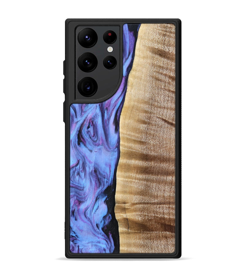 Galaxy S22 Ultra Wood Phone Case - Tawana (Purple, 776560)