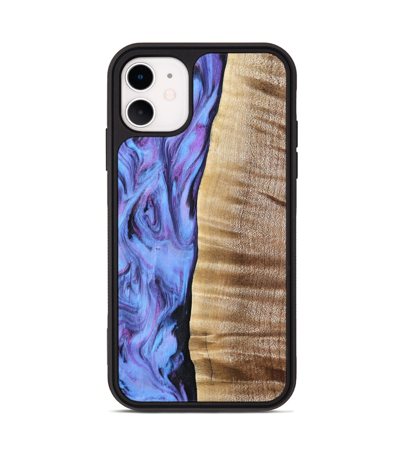 iPhone 11 Wood Phone Case - Tawana (Purple, 776560)