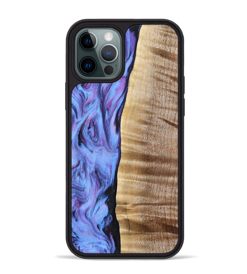 iPhone 12 Pro Max Wood Phone Case - Tawana (Purple, 776560)