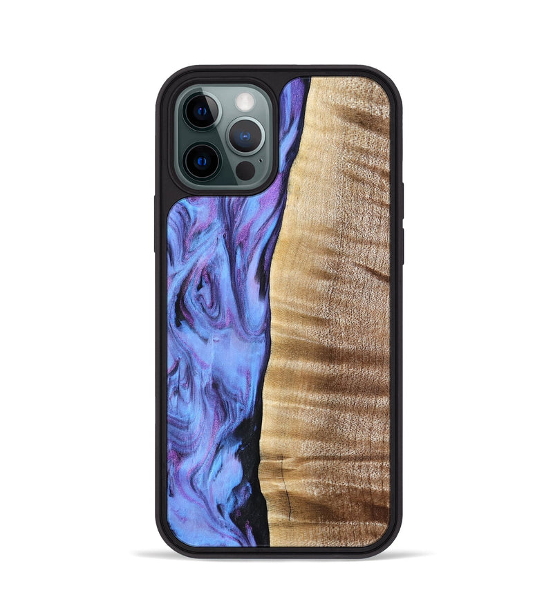 iPhone 12 Pro Wood Phone Case - Tawana (Purple, 776560)