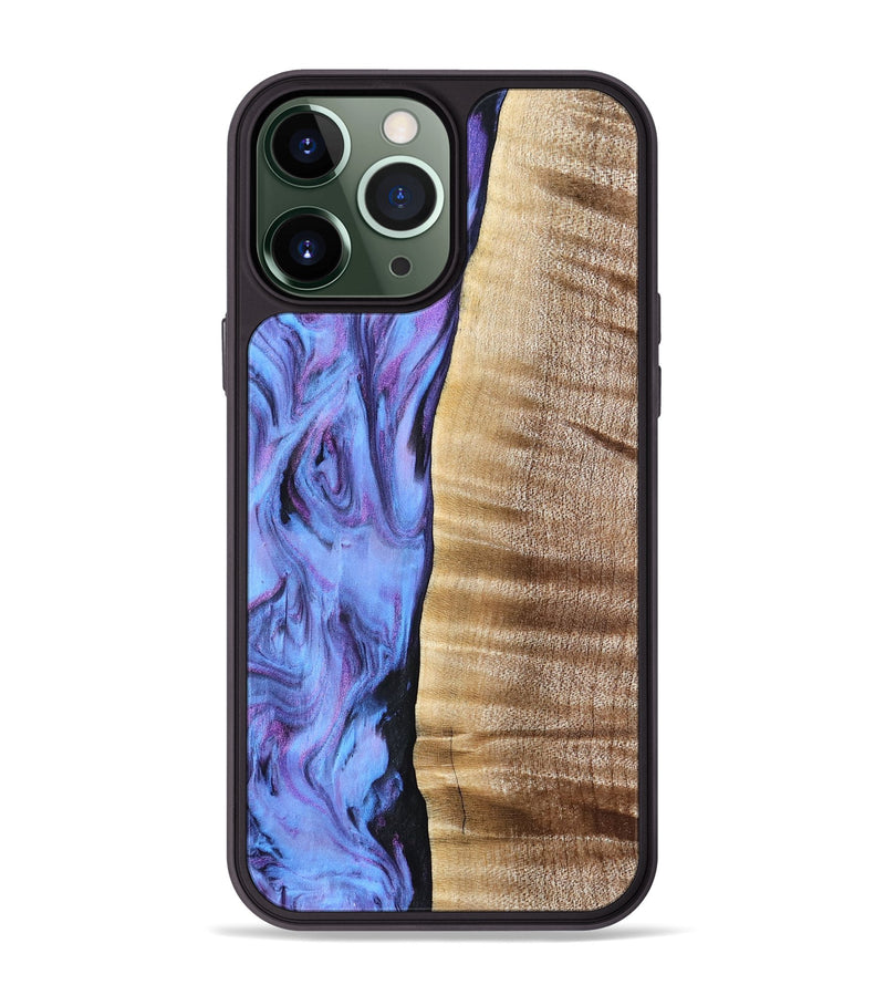 iPhone 13 Pro Max Wood Phone Case - Tawana (Purple, 776560)