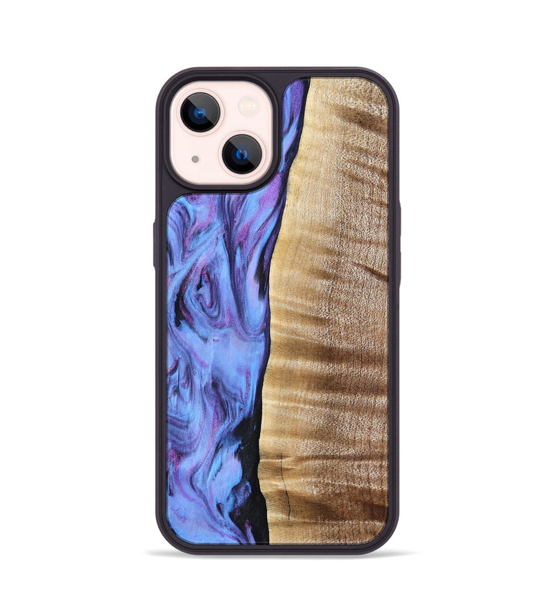 iPhone 14 Wood Phone Case - Tawana (Purple, 776560)