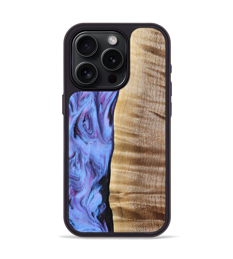 iPhone 15 Pro Wood Phone Case - Tawana (Purple, 776560)
