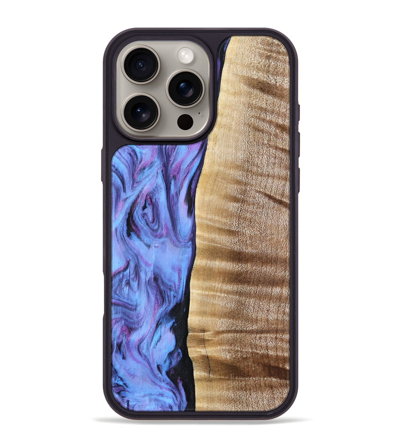 iPhone 16 Pro Max Wood Phone Case - Tawana (Purple, 776560)