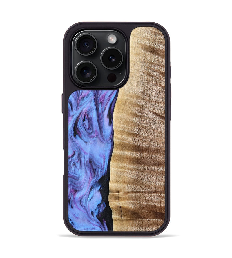 iPhone 16 Pro Wood Phone Case - Tawana (Purple, 776560)