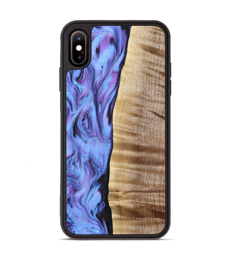 iPhone Xs Max Wood Phone Case - Tawana (Purple, 776560)