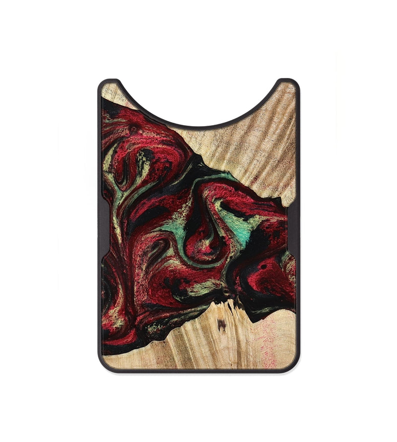 Alloy Wood Wallet - Cayla (Red, 776629)