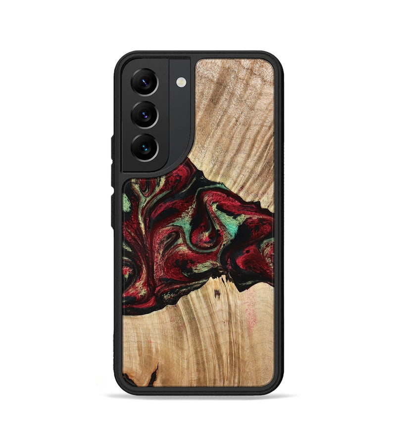 Galaxy S22 Wood Phone Case - Cayla (Red, 776629)