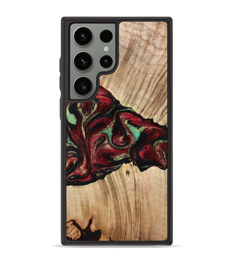 Galaxy S23 Ultra Wood Phone Case - Cayla (Red, 776629)