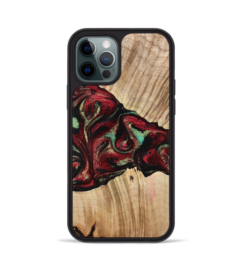 iPhone 12 Pro Wood Phone Case - Cayla (Red, 776629)