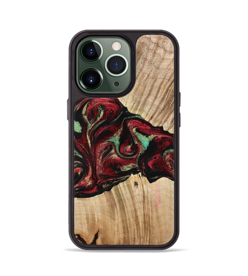 iPhone 13 Pro Wood Phone Case - Cayla (Red, 776629)